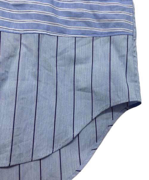 COMME des GARCONS HOMME DEUX（コムデギャルソン オム ドゥ）COMME des GARCONS HOMME DEUX (コムデギャルソン オム ドゥ) Blue Stripe Trucker Panel Shirt/DR-B024 スカイブルー サイズ:Mの古着・服飾アイテム