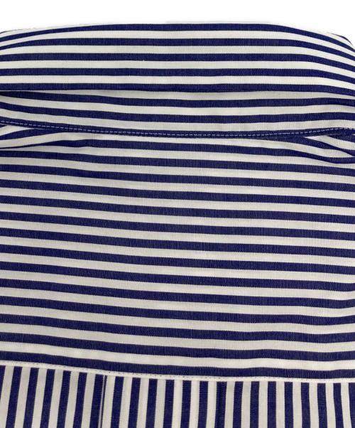 COMME des GARCONS HOMME DEUX（コムデギャルソン オム ドゥ）COMME des GARCONS HOMME DEUX (コムデギャルソン オム ドゥ) 切り替えストライプシャツ/DR-B030 ネイビー サイズ:Mの古着・服飾アイテム