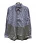COMME des GARCONS HOMME DEUX（コムデギャルソン オム ドゥ）の古着「切り替えストライプシャツ/DR-B030」｜ネイビー