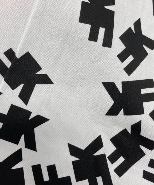 COMME des GARCONS HOMME DEUX（コムデギャルソン オム ドゥ）COMME des GARCONS HOMME DEUX (コムデギャルソン オム ドゥ) 袖切り替え柄シャツ/DR-B041 ブラック×ホワイト×ブルー サイズ:Mの古着・服飾アイテム