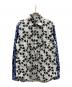 COMME des GARCONS HOMME DEUX（コムデギャルソン オム ドゥ）の古着「袖切り替え柄シャツ/DR-B041」｜ブラック×ホワイト×ブルー
