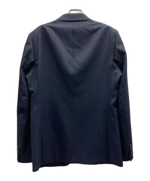COMME des GARCONS HOMME DEUX（コムデギャルソン オム ドゥ）COMME des GARCONS HOMME DEUX (コムデギャルソン オム ドゥ) ストライプカシミア混ジャケット/DR-J021 ネイビー サイズ:Mの古着・服飾アイテム
