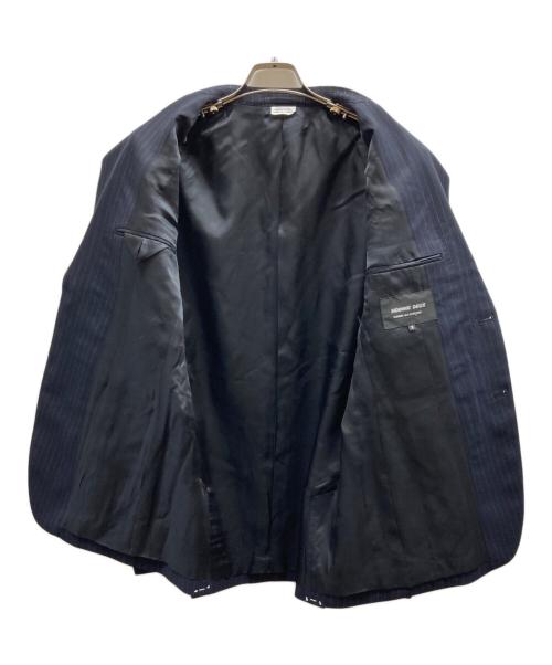 COMME des GARCONS HOMME DEUX（コムデギャルソン オム ドゥ）COMME des GARCONS HOMME DEUX (コムデギャルソン オム ドゥ) ストライプカシミア混ジャケット/DR-J021 ネイビー サイズ:Mの古着・服飾アイテム