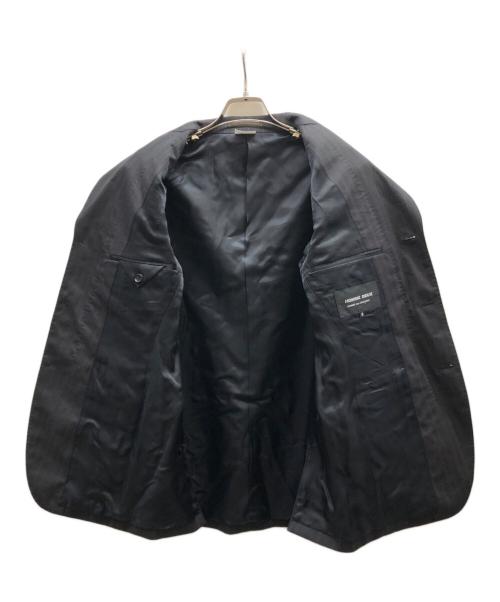 COMME des GARCONS HOMME DEUX（コムデギャルソン オム ドゥ）COMME des GARCONS HOMME DEUX (コムデギャルソン オム ドゥ) ドビーストライプ柄ウールジャケット/DR-J044 グレー サイズ:Mの古着・服飾アイテム