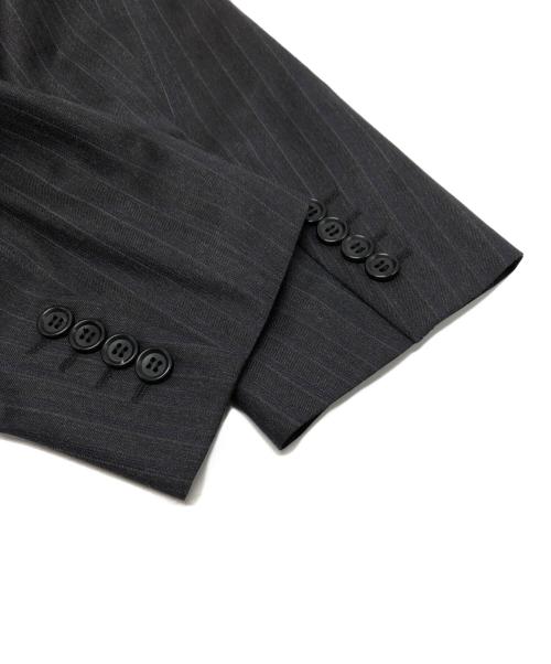 COMME des GARCONS HOMME DEUX（コムデギャルソン オム ドゥ）COMME des GARCONS HOMME DEUX (コムデギャルソン オム ドゥ) ドビーストライプ柄ウールジャケット/DR-J044 グレー サイズ:Mの古着・服飾アイテム