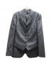 COMME des GARCONS HOMME DEUX（コムデギャルソン オム ドゥ）の古着「ドビーストライプ柄ウールジャケット/DR-J044」｜グレー