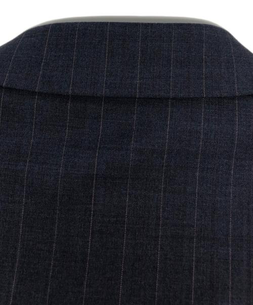 COMME des GARCONS HOMME DEUX（コムデギャルソン オム ドゥ）COMME des GARCONS HOMME DEUX (コムデギャルソン オム ドゥ) ウールストライプデザインジャケット/DR-J033 ネイビー サイズ:Mの古着・服飾アイテム