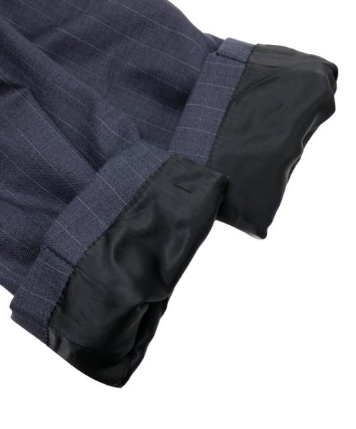 COMME des GARCONS HOMME DEUX（コムデギャルソン オム ドゥ）COMME des GARCONS HOMME DEUX (コムデギャルソン オム ドゥ) ウールストライプデザインジャケット/DR-J033 ネイビー サイズ:Mの古着・服飾アイテム