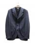 COMME des GARCONS HOMME DEUX（コムデギャルソン オム ドゥ）の古着「ウールストライプデザインジャケット/DR-J033」｜ネイビー