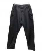 COMME des GARCONS HOMME DEUXコムデギャルソン オム ドゥ）の古着「ポリエステルオックス 製品加工パンツ/DR-P035」｜ネイビー