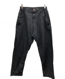 COMME des GARCONS HOMME DEUX（コムデギャルソン オム ドゥ）の古着「ポリエステルオックス 製品加工パンツ/DR-P035」｜ネイビー