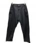 COMME des GARCONS HOMME DEUX（コムデギャルソン オム ドゥ）の古着「ポリエステルオックス 製品加工パンツ/DR-P035」｜ネイビー