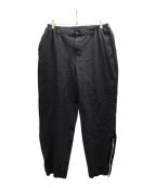 COMME des GARCONS HOMME DEUXコムデギャルソン オム ドゥ）の古着「チェッカーパンツ/DR-P032」｜ブラック