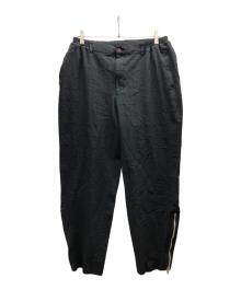 COMME des GARCONS HOMME DEUX（コムデギャルソン オム ドゥ）の古着「チェッカーパンツ/DR-P032」｜ブラック