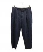 COMME des GARCONS HOMME DEUXコムデギャルソン オム ドゥ）の古着「ウールストライプパンツ / DR-P027」｜ネイビー