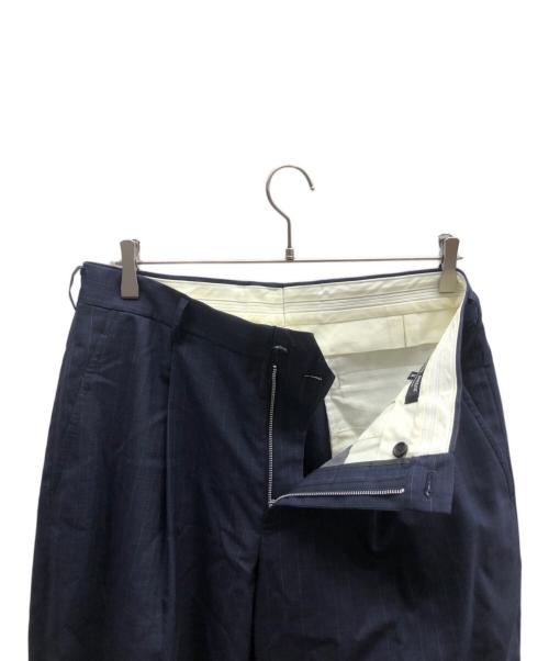 COMME des GARCONS HOMME DEUX（コムデギャルソン オム ドゥ）COMME des GARCONS HOMME DEUX (コムデギャルソン オム ドゥ) ウールストライプパンツ / DR-P027 ネイビー サイズ:Mの古着・服飾アイテム