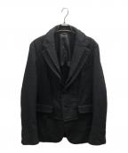 COMME des GARCONS HOMME DEUXコムデギャルソン オム ドゥ）の古着「デザインレイヤードジャケット / DR-J042」｜ブラック
