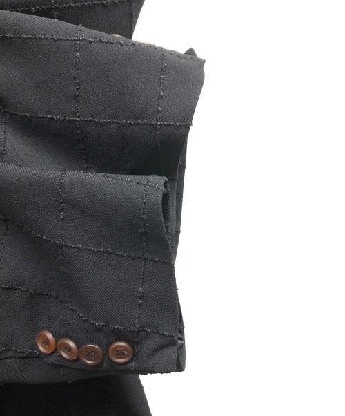 COMME des GARCONS HOMME DEUX（コムデギャルソン オム ドゥ）COMME des GARCONS HOMME DEUX (コムデギャルソン オム ドゥ) デザインレイヤードジャケット / DR-J042 ブラック サイズ:Mの古着・服飾アイテム