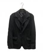 COMME des GARCONS HOMME DEUXコムデギャルソン オム ドゥ）の古着「ポリ縮絨レイヤードジャケット / DR-J043」｜ブラック
