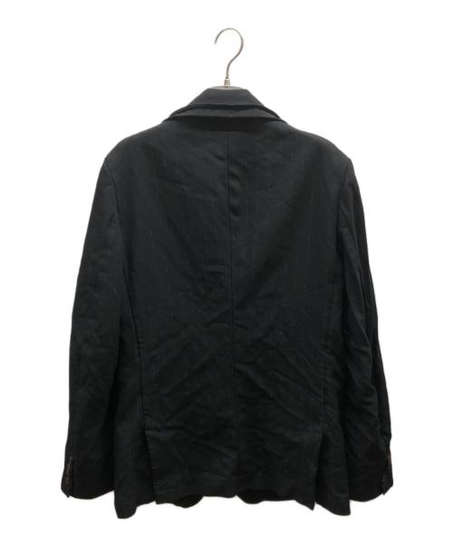 COMME des GARCONS HOMME DEUX（コムデギャルソン オム ドゥ）COMME des GARCONS HOMME DEUX (コムデギャルソン オム ドゥ) ポリ縮絨レイヤードジャケット / DR-J043 ブラック サイズ:Mの古着・服飾アイテム