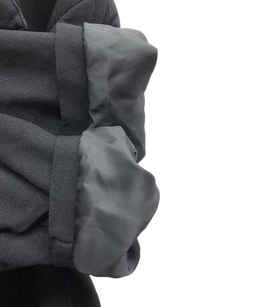 COMME des GARCONS HOMME DEUX（コムデギャルソン オム ドゥ）COMME des GARCONS HOMME DEUX (コムデギャルソン オム ドゥ) ポリ縮絨レイヤードジャケット / DR-J043 ブラック サイズ:Mの古着・服飾アイテム