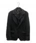 COMME des GARCONS HOMME DEUX（コムデギャルソン オム ドゥ）の古着「ポリ縮絨レイヤードジャケット / DR-J043」｜ブラック