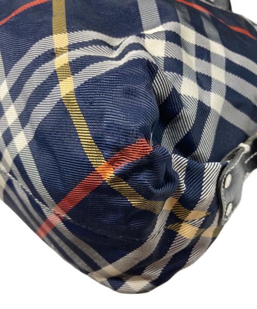 BURBERRY BLUE LABEL（バーバリー ブルー レーベル）BURBERRY BLUE LABEL (バーバリー ブルー レーベル) ノバチェックトートバッグ ネイビーの古着・服飾アイテム