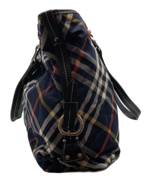 BURBERRY BLUE LABEL（バーバリー ブルー レーベル）BURBERRY BLUE LABEL (バーバリー ブルー レーベル) ノバチェックトートバッグ ネイビーの古着・服飾アイテム