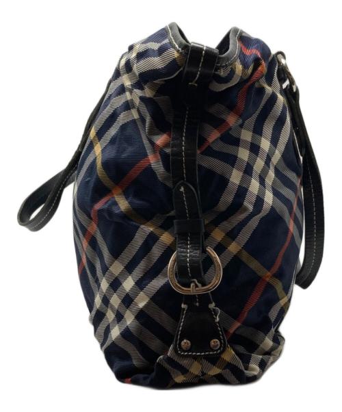BURBERRY BLUE LABEL（バーバリー ブルー レーベル）BURBERRY BLUE LABEL (バーバリー ブルー レーベル) ノバチェックトートバッグ ネイビーの古着・服飾アイテム