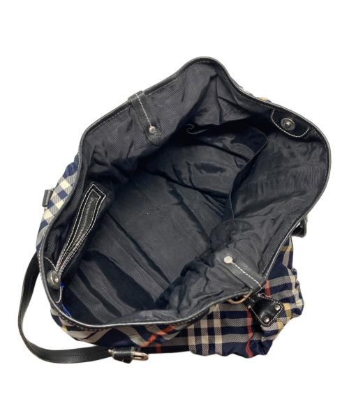 BURBERRY BLUE LABEL（バーバリー ブルー レーベル）BURBERRY BLUE LABEL (バーバリー ブルー レーベル) ノバチェックトートバッグ ネイビーの古着・服飾アイテム