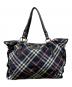BURBERRY BLUE LABEL（バーバリー ブルー レーベル）の古着「ノバチェックトートバッグ」｜ネイビー