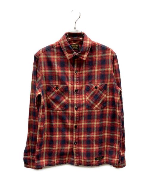 NEIGHBORHOOD（ネイバーフッド）NEIGHBORHOOD (ネイバーフッド) チェックシャツ / 132ARNH-SHM01 レッド サイズ:MEDIUM-REGULARの古着・服飾アイテム