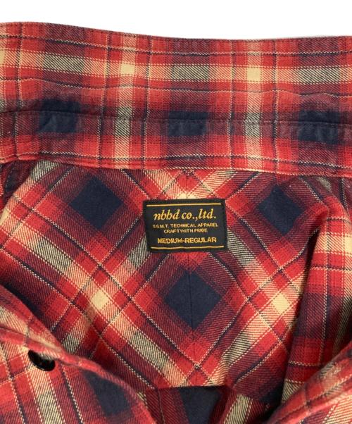NEIGHBORHOOD（ネイバーフッド）NEIGHBORHOOD (ネイバーフッド) チェックシャツ / 132ARNH-SHM01 レッド サイズ:MEDIUM-REGULARの古着・服飾アイテム