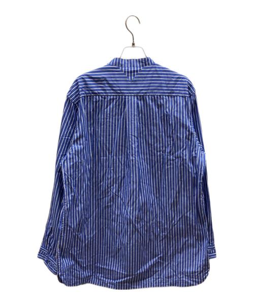 WHITE MOUNTAINEERING（ホワイトマウンテ二アニング）WHITE MOUNTAINEERING (ホワイトマウンテ二アニング) THOMAS MASON STRIPE CHINA SHIRT / WM2271110 ブルー サイズ:3の古着・服飾アイテム
