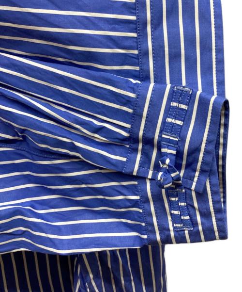 WHITE MOUNTAINEERING（ホワイトマウンテ二アニング）WHITE MOUNTAINEERING (ホワイトマウンテ二アニング) THOMAS MASON STRIPE CHINA SHIRT / WM2271110 ブルー サイズ:3の古着・服飾アイテム