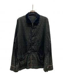 sacai（サカイ）の古着「Plaid Overdye Jacket/21-02540M」｜グリーン