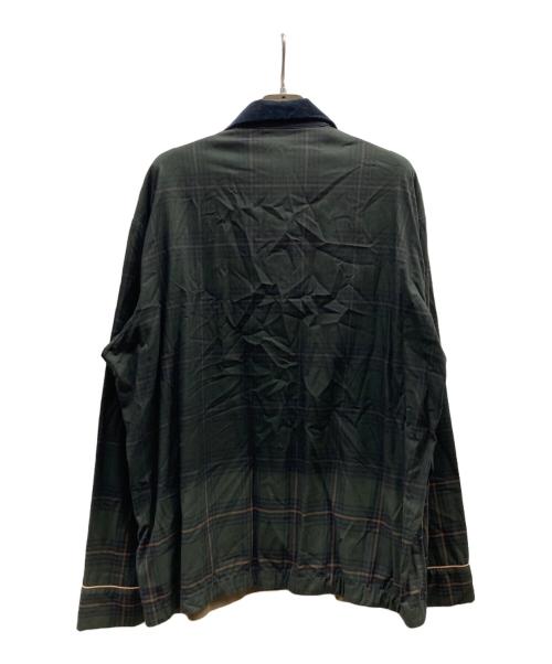 sacai（サカイ）sacai (サカイ) Plaid Overdye Jacket/21-02540M グリーン サイズ:2の古着・服飾アイテム