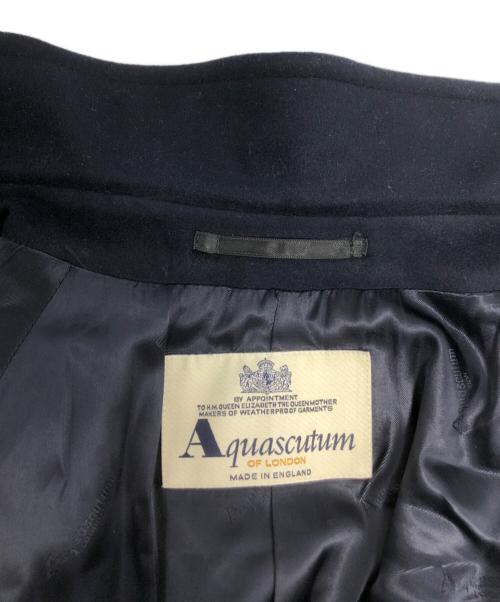 Aquascutum（アクアスキュータム）Aquascutum (アクアスキュータム) バルマカンコート ネイビー サイズ:-の古着・服飾アイテム
