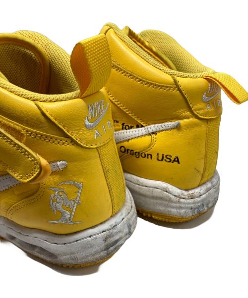 NIKE（ナイキ）NIKE (ナイキ) OFFWHITE (オフホワイト) Air Force 1 Mid SP LTHR/DR0500-101 イエロー サイズ:US10.5の古着・服飾アイテム