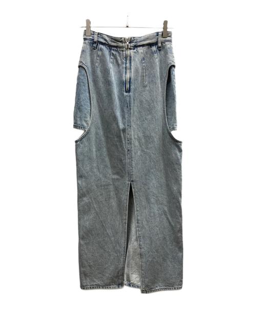 CLANE（クラネ）CLANE (クラネ) CIRCLE CUT LAYERED DENIM SKIRT/16109-6192 ブルーの古着・服飾アイテム