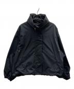 MUSE de Deuxieme Classeミューズ ドゥーズィエム クラス）の古着「WASHED STAND ZIP ブルゾン/25010500403030」｜ブラック