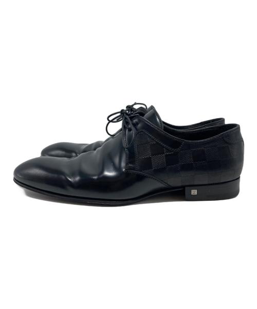 LOUIS VUITTON（ルイ ヴィトン）LOUIS VUITTON (ルイ ヴィトン) ダミエレザーシューズ/ST0120 ブラック サイズ:6 1/2の古着・服飾アイテム