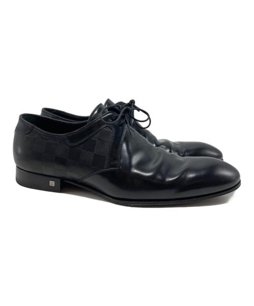 LOUIS VUITTON（ルイ ヴィトン）LOUIS VUITTON (ルイ ヴィトン) ダミエレザーシューズ/ST0120 ブラック サイズ:6 1/2の古着・服飾アイテム