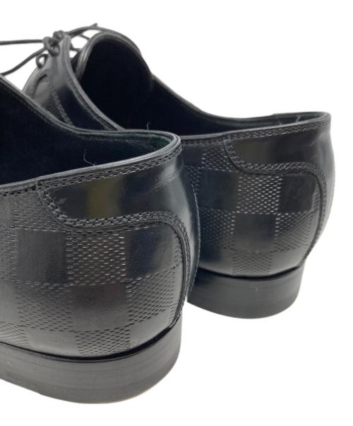 LOUIS VUITTON（ルイ ヴィトン）LOUIS VUITTON (ルイ ヴィトン) ダミエレザーシューズ/ST0120 ブラック サイズ:6 1/2の古着・服飾アイテム