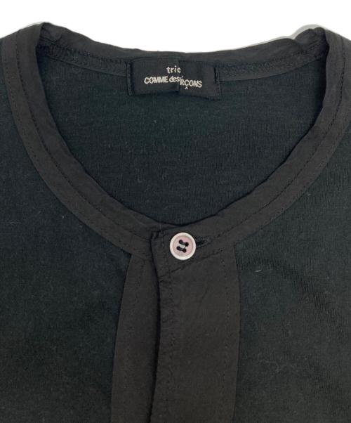 tricot COMME des GARCONS（トリココムデギャルソン）tricot COMME des GARCONS (トリココムデギャルソン) ドッキングカーディガン/TQ-T080A ブラック サイズ:₋の古着・服飾アイテム