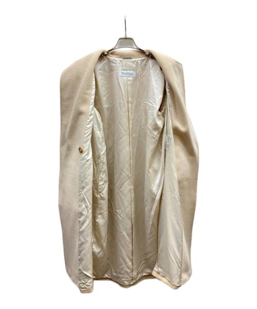 MaxMara（マックスマーラ）MaxMara (マックスマーラ) カシミヤブレンドコート ベージュ サイズ:40の古着・服飾アイテム