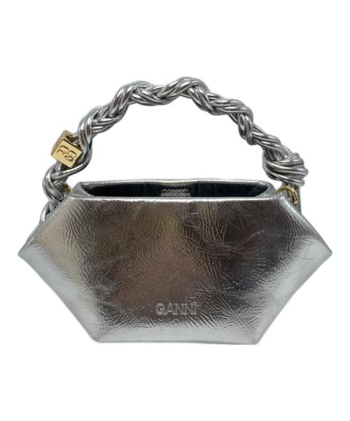 GANNI（ガニー）GANNI (ガニー) Bou Bag Mini Metallic シルバー サイズ:₋の古着・服飾アイテム