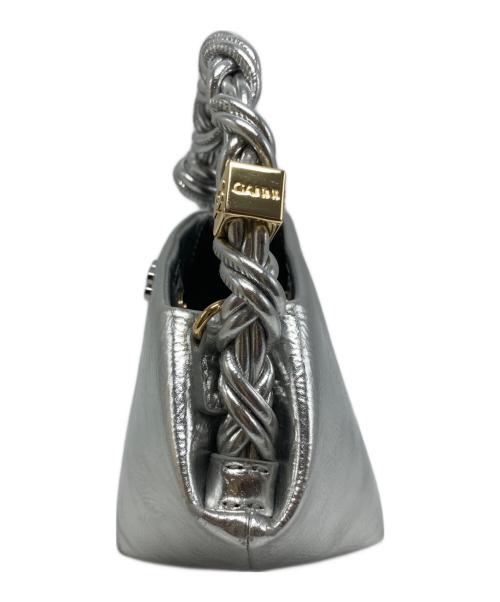 GANNI（ガニー）GANNI (ガニー) Bou Bag Mini Metallic シルバー サイズ:₋の古着・服飾アイテム