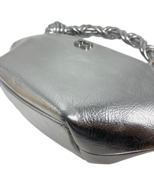 GANNI（ガニー）GANNI (ガニー) Bou Bag Mini Metallic シルバー サイズ:₋の古着・服飾アイテム