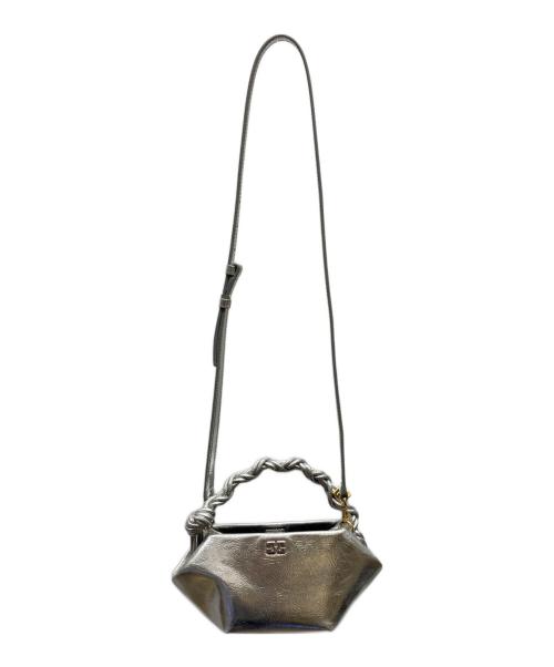 GANNI（ガニー）GANNI (ガニー) Bou Bag Mini Metallic シルバー サイズ:₋の古着・服飾アイテム